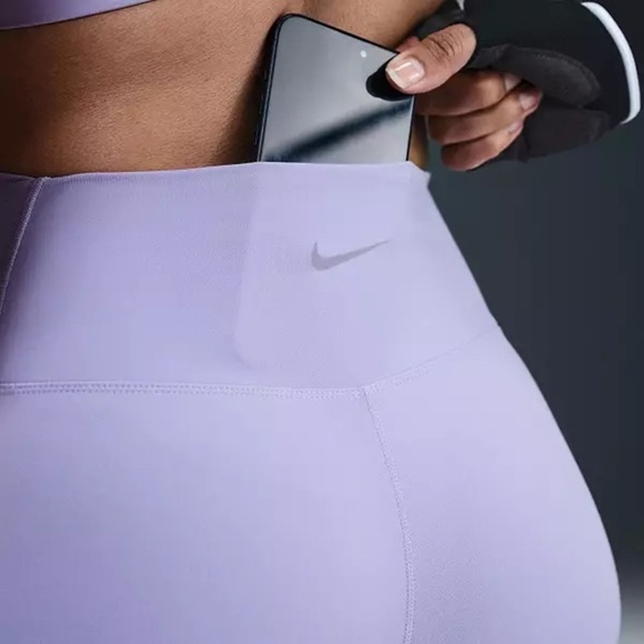 NIKE One — High Waisted 7/8 Leggings w/ Pockets SMALL Lilac Purple - NWT - Picture 13 of 14